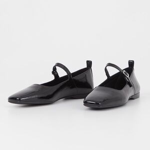 VAGABOND SHOEMAKERS DELIA BALLET FLATS Black Patent Mary Jane EU 40 US 10 NWOT